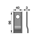 Kaszapenge készlet Taarup 96 x 40 x 3 mm (25 db)