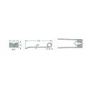 Rendfelszedő fog Welger 5250940522100 (190 mm x 74 mm)