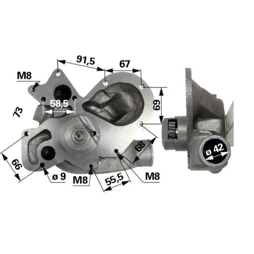 Vízszivattyú Landini 4224708M91, U5MW0196