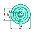 Csúszótányér Deutz-Fahr 06588640, 6588640