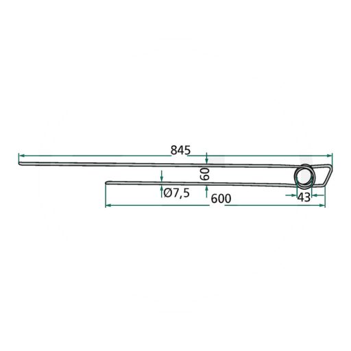 Rendsodró fog PZ 525PZ114 (845 mm x 60 mm)