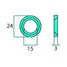 Távtartó gyűrű Pöttinger 647624121F