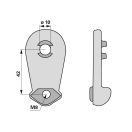 Kaszapenge tartó ütköző Lely 4-1201-0142-0, 4120101420