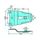 Kaszapenge tartó Welger 3290050109, 3202010332