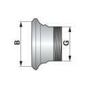 Bauer csatlakozó V-elem menettel 5" - 5" menettel