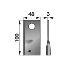 Kaszapenge készlet jobb Niemeyer 100 x 48 x 3 mm (25 db)