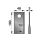 Kaszapenge készlet bal Claas 100 x 48 x 3 mm (25 db)
