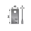 Kaszapenge készlet jobb Niemeyer 94 x 48 x 3 mm (25 db)