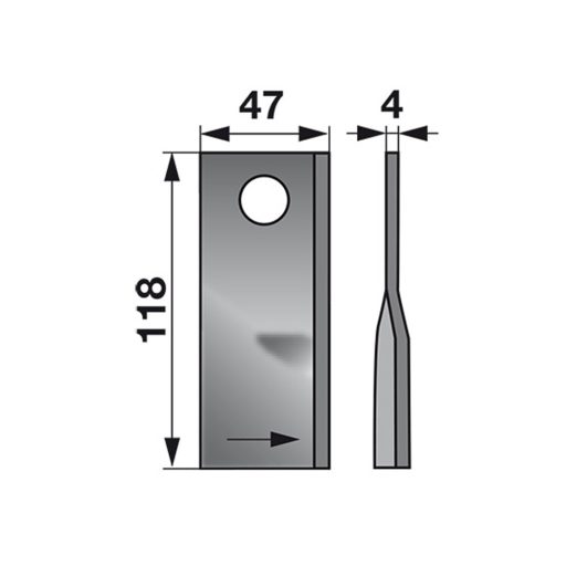 Kaszapenge készlet bal Fella 118 x 47 x 4 mm (25 db)