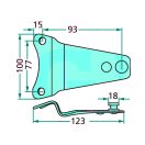 Kaszapenge tartó Vicon LF-0238, TF-012