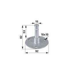   Csapágytengely vetőcsoroszlyához Amazone 3458400, 207155, 3385400