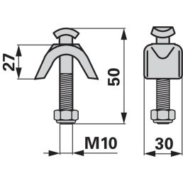   Felfogó kengyel Reform MKW 1001121, MKW10.01.099, MKW10.01.121