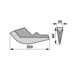 Vető ekevas Kleine 12500005