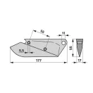 Vetőcsoroszlya Lemken 3378100, D059288