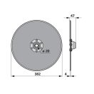 Vetőtárcsa csapággyal Väderstad 223584, 199210