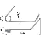Magtakaró pálca bal Accord 420859, AC420859