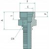 Préselhető csatlakozó 87010000 - PN 05 AGL M12x1.5 (6L)