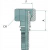 Préselhető csatlakozó 87002101 - PN 03 DKOL M12x1,5 (6L)