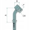 Préselhető csatlakozó 87010079 - PN 08 DKOL M18x1.5 45° (12L)