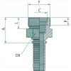 Préselhető csatlakozó 87010139 - PN 06 AGS M14x1.5 (6S)