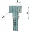 Préselhető csatlakozó 87010166 - PN 05 DKOS M16x1.5 (8S)