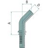 Préselhető csatlakozó 87010289 - PN 05 RSL 6L 45°