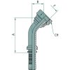 Préselhető csatlakozó 87010425 - PN 05 DKM M10x1.0 45°