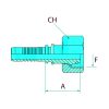 Préselhető csatlakozó 87010037ZN - PN 06 DKOL M12x1,5 (6L) cink-nikkel