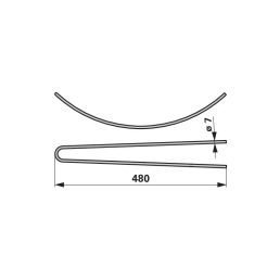 Gyomfésű fog Gruse 480x7