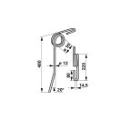 Magtakaró pálca ívelt Güttler 72000110