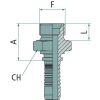 Préselhető csatlakozó 87010510 - PN 08 AGR 1/2"