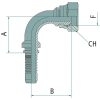 Préselhető csatlakozó 87010599 - PN 05 DKR 1/8" 90°