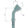 Préselhető csatlakozó 87010701 - PN 05 DKJ 7/16" 45°