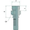 Préselhető csatlakozó 87010768 - PN 32 AGORF 1.11/16"