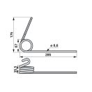 Magtakaró pálca első Kuhn N02043AO