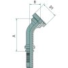 Préselhető csatlakozó 87010910 - PN 12 SFL 1/2" 45°