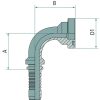 Préselhető csatlakozó 87010991 - PN 12 SFS 1/2" 90°