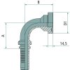 Préselhető csatlakozó 87011039 - PN 20 SFS-CAT 3/4" 90°