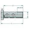 2 furatos üreges csavar 87012167 - BSP 1/8"