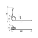 Magtakaró pálca első Lemken 3537047, D033298
