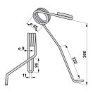 Magtakaró pálca bal első Lemken 3537057