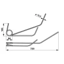 Magtakaró pálca bal Pöttinger 0+8622.37.594.0, 00+8622.37.594.0