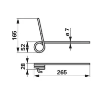 Magtakaró pálcák Reform vetőgépekhez