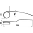 Magtakaró pálca bal Väderstad 430333