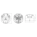 Csatlakozóaljzat 7 pólusú 101285JAE