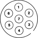 Csatlakozóaljzat 7 pólusú 8JB008085011