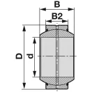 Gömbcsuklós csapágy INA/FAG GE50FO2RS (50 x 90 mm)