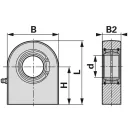 Felhegeszthető gömbfej INA/FAG GF30DO (Ø30 x 51 mm)