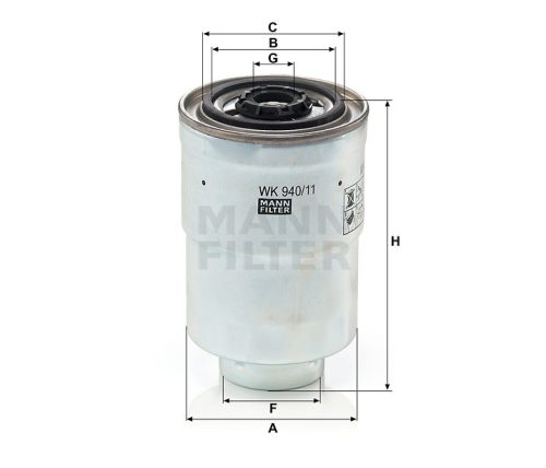 MANN FILTER Üzemanyagszűrő 565WK940.11X - Hyster