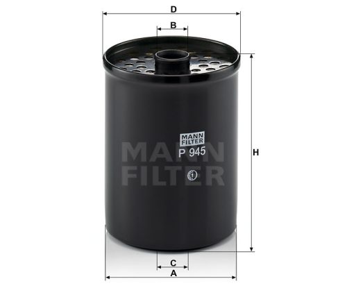 MANN FILTER Üzemanyagszűrő 565P945X - Hürlimann